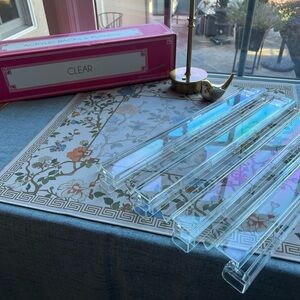 OMM Clear Acrylic Racks -New In Box